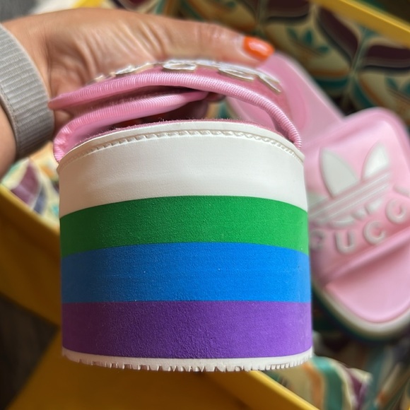 Gucci x Adidas Platform Slide Sandals - Picture 7 of 10